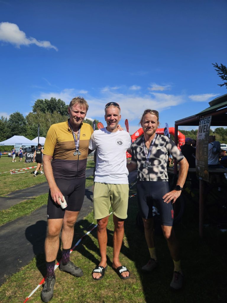 Unser 3er Team für das Heide-Gravel-Event 2026: Jens, Holger und Frank